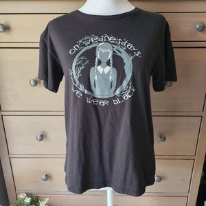 Graphic T-Shirt with Wednesday Design ON WEDNESDAY WE WEAR BLACK #wednesday